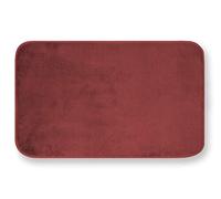 GEMITEX Merlino Tapis 50 x 80 cm Bleu Ultra Doux, Polyester, Bordeaux