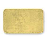 GEMITEX Merlino Tapis 50 x 80 cm Bleu Ultra Doux, Polyester, Jaune