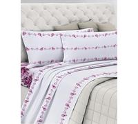 GEMITEX Parure de lit en Coton, 100% Coton, Respirant, sans substances nocives, qualité certifiée Standard 100 par Oeko-TEX Confiance au Textile, pour lit Double, G20/FUXIA, conçue en Italie