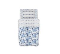 GEMITEX Parure de lit en Coton, 100% Coton, Respirant, sans substances nocives, qualité certifiée Standard 100 par Oeko-TEX Confiance en Textile, Simple, G20/BLUE, conçue en Italie