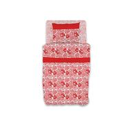 GEMITEX Parure de lit en Coton, 100% Coton, Respirant, sans substances nocives, qualité certifiée Standard 100 par Oeko-TEX Confiance au Textile, Simple, G25/CORAL, conçue en Italie