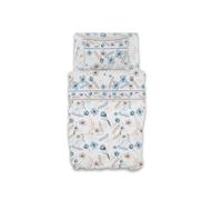 GEMITEX Parure de lit en Coton, 100% Coton, Respirant, sans substances nocives, qualité certifiée Standard 100 par Oeko-TEX Confiance en Textile, Simple, G21/BLUE, conçue en Italie