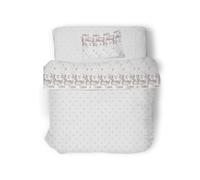 GEMITEX Parure de lit en Coton, 100% Coton, Respirant, sans substances nocives, qualité certifiée Standard 100 par Oeko-TEX Confiance au Textile, 1 Place et demie, G12/gris, conçue en Italie