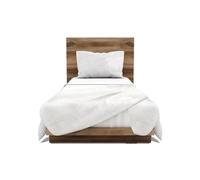 GEMITEX Parure de lit fabriquée en Italie en 100% Coton, Couleur Unie, Couleur Blanche, avec Traitement Anti-Boulochage et hypoallergénique