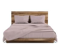 GEMITEX Parure de lit fabriquée en Italie en 100% Coton, Couleur Unie, pour lit Double, Ligne Coton, Couleur Rose Poudre, avec Traitement Anti-Boulochage et hypoallergénique
