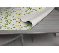 GEMITEX Protection imprimée fabriquée en Italie antidérapante, Anti-Choc, Double Face Citron 1414, 140 x 140 cm, protège Votre Table Contre Les Chocs, Les Rayures et Les liquides