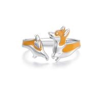 GemKing Anneau ouvert attrape-rêves SCR1022-E Largeur : 1,4 mm, Argent sterling, Aucune pierre précieuse