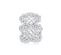 GemKing Bracelet menottes coeur SCB297, Argent sterling, Pas de gemme