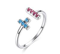 GemKing BSR114 Tetris S925 Sterling Silver Ring