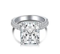 GemKing TL120085-S-W-WH-10 Alliances en argent sterling 925 pour homme - Puzzle de printemps français - Anneau mystique en pierre naturelle ondulée, 8, Argent sterling, Pas de gemme