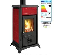 Poêle à bois La Nordica Gemma 6 kW Majolique Elegance bordeaux