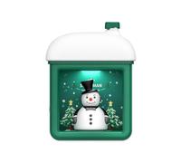 Gemmac Veilleuse Bonhomme de Neige, Lampe de Chevet avec Bonhomme de Neige Magnétique USB en Silicone Souple Lampe de Nuit de Noël Décoration d'intérieur Lampe de Bureau à Fixer au Mur Cadeau de Noël