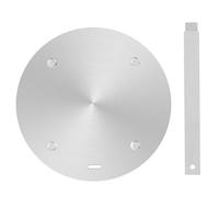GEMMAHW Adaptateur Induction 24cm, Disque Plaque pour Induction Adaptateur, Diffusion de Chaleur en Acier, Adaptateur Plaque Induction pour Moka Cafetières