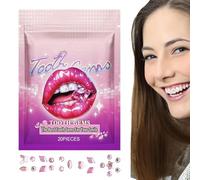 Gemme dei denti - Kit gioielli per denti alla avec scintillanti | Starter kit gemme dentali temporanee facile à utiliser pour la décoration dentaire fai-da-te et look personnalisé