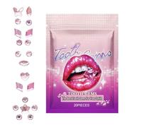 Gemmes de dents : kit de démarrage de gemmes temporaires, accessoires de gemmes à dents multifonctionnelles | Kit de bijoux en pierre précieuse facile et durable de longue durée, bijoux à dents en