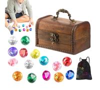 Gemmes De Plongée pour Piscine, Perles Colorées de Plongée pour , Jeu de Plongée sous-Marine avec Boîte à Trésor pour Filles Garçons