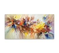 GEMMII Grande peinture abstraite Art coloré fleur fleur affiche toile peinture pour salon mur Art photo décor à la maison cadeaux 50x100 cm sans cadre