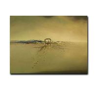 GEMMII Peintures DéCoratives Sur Toile Salvador Dali Surréalisme Chariot Fantôme Impressions Sur Toile Mur Art Abstrait Bizarre Affiches Image Décor À La Maison 29.7x42cm Sans Cadre