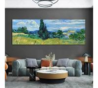 GEMMII Van Gogh Blossom Ciel étoilé Affiches et impressions Grand mur Art Paysage Fleur Photos pour salon décoratif XXL 30 x 90 cm sans cadre