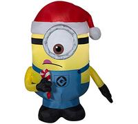 Gemmy Carl gonflable de Noël avec languette qui sort de la langue, 1,1 m de haut, jaune