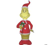 Gemmy Décoration de Noël Gonflable Dr. Seuss Grinch avec Sucre d'orge pour intérieur/extérieur 1,2 m