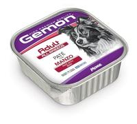 Gemon All Breeds adulte pâté boeuf, aliment complémentaire pour chiens adultes de toutes tailles | 12 bacs de 150 grammes chacun.