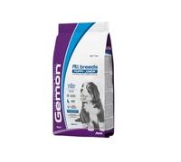 Gemon All Breeds Chien Puppy Junior Thon et Riz 3 kg, aliment complet sec pour chiens chiots de toutes tailles, lot de 3 kg.