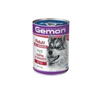 Gemon Humide Chien Paté Adult All Breeds Goût TRIPPA de Bœuf, pâté doux pour chiens adultes, aliment complet | 12 boîtes de 400 grammes chacune.
