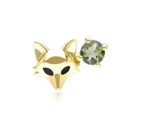 Gemondo Broche Epingle renard Gardenia en or jaune 9 carats avec Peridot