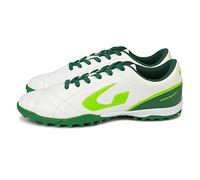 GEMS Mixte Scarpa TORNEO X Sneaker, Blanc/Vert/Vert Acide, 39 EU