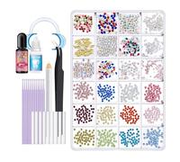 Gems pour dents | Kit professionnel de pierres dentaires | Réparation de remplissage de remplacement de fissures, restauration des éclats, amélioration cosmétique pour la décoration
