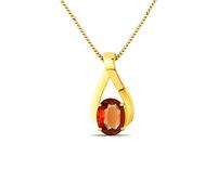 Gems S-B09C27B6-AMZ Pendentif en or astrologique grenat naturel 12,25 Ratti A1+ pour homme et femme, Small, Gemme