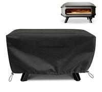 Gemsaya Housse de four à pizza pour Cozze 90349, 13", 55 × 55 × 28 cm | Housse de protection imperméable en tissu Oxford 420D pour four à pizza à gaz avec 2 cordons de serrage réglables, noir