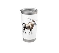 Gemsbok Oryx Antilope Gobelet isotherme en acier inoxydable double paroi
