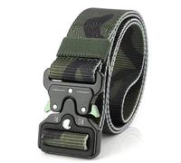 GEMSeven Ceinture en Nylon Multifonctionnel d'entraînement Militaire Équipement Militaire Tactique Armée Ceinture Hommes Sabotage Survie Combat Camouflage Ceinture Casual Baudrier