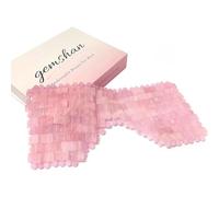 gemshan Masque pour les yeux en jade 100 % véritable pierre de jade naturelle réutilisable (rose-M)