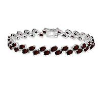GemStar USA Argent 925 Argent sterling oval Grenat