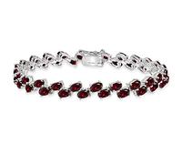 GemStar USA Argent 925 Argent sterling oval Ru rtificiel