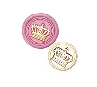 (gemstone crown) 10Pcs Scrapbooking Stamp Head for Wedding Invitations Appreciation Card Envelope Decorations, Embossed Sealing Stamp