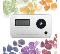 Gemstone Refractometer, Professional Jewelry Tester Identification Tools,Digital Refractometer,Gem Tester,Measurement Error: ±0.005 / Accuracy: 0.001 / Refractive Index 1.300-3.000, for Jewelry