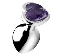 Gemstones Amethyst Heart Medium Anal Plug