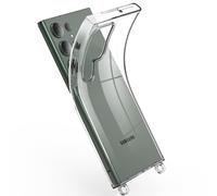 GEMSTRAP Coque téléphone Transparente en Silicone avec 2 Anneaux - A Utiliser avec des Collier et chaîne Bijoux pour Portable - Modèle Samsung S23 Ultra - Accessoire pour Smartphone