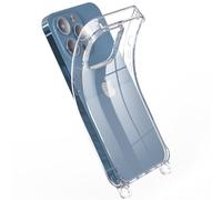 GEMSTRAP Coque téléphone Transparente en Silicone avec 2 Anneaux - A Utiliser avec des Collier et chaîne Bijoux pour Portable - Modèle iPhone 11 Pro Max - Accessoire pour Smartphone