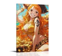 GEMTOFNMA Décoration murale contemporaine One Piece Nami's Golden Treasure Moment - 40 x 60 cm