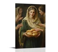 GEMTOFNMA Mary Places Bread Into The Hands of Strangers, And No One Leaves Her Presence Hungry. Poster contemporain à suspendre 60 x 90 cm