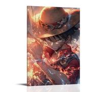 GEMTOFNMA One Piece Luffy's Lightning Spark Décoration murale contemporaine - Poster décoratif à suspendre 30 x 45 cm