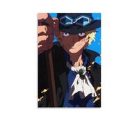 GEMTOFNMA One Piece Sabo's Under The Hat Brim Décoration murale contemporaine à suspendre Poster Art 20 x 30 cm