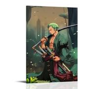 GEMTOFNMA One Piece Zoro's Forest - Papier peint mural contemporain - Poster décoratif à suspendre - 20 x 30 cm