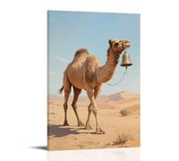 GEMTOFNMA Papier peint contemporain à suspendre A Camel Walks in The Desert, Bell Ringing - 30 x 45 cm