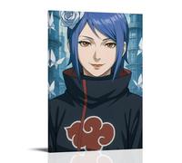 GEMTOFNMA Papier peint contemporain Naruto Konan's Paper - Papillon bleu ombre - Poster décoratif à suspendre - 20 x 30 cm